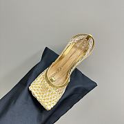 Bottega Veneta Stretch Lace-Up Sandal Gold 9cm - 5
