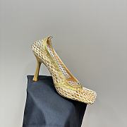 Bottega Veneta Stretch Lace-Up Sandal Gold 9cm - 2