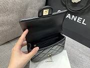 Chanel Top Handle Black Bag Lambskin 14x19x8.5cm - 3