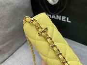 Chanel Wallet On Chain Yellow Caviar 18.5x11x6.5cm - 6