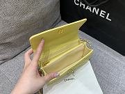 Chanel Wallet On Chain Yellow Caviar 18.5x11x6.5cm - 4