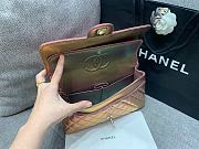 Chanel Medium Flap Bag Iridescent Pink 25cm - 4