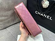 Chanel Medium Flap Bag Iridescent Pink 25cm - 5