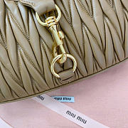 Miu Miu Brownish Beige Leather Shoulder Bag 29x15x4cm - 3