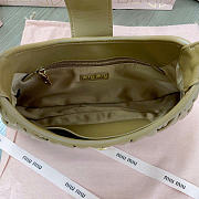 Miu Miu Brownish Beige Leather Shoulder Bag 29x15x4cm - 2