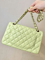 Chanel Flap Bag Light Green Lambskin 25cm - 3