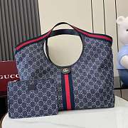 Gucci Giglio Large Tote Bag Blue 60x47x16cm - 1