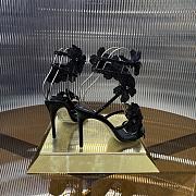 René Caovilla Floriane Black Sandals Heel 10cm - 5
