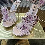 René Caovilla Floriane Purple Sandals Heel 10cm - 3