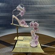 René Caovilla Floriane Purple Sandals Heel 10cm - 2