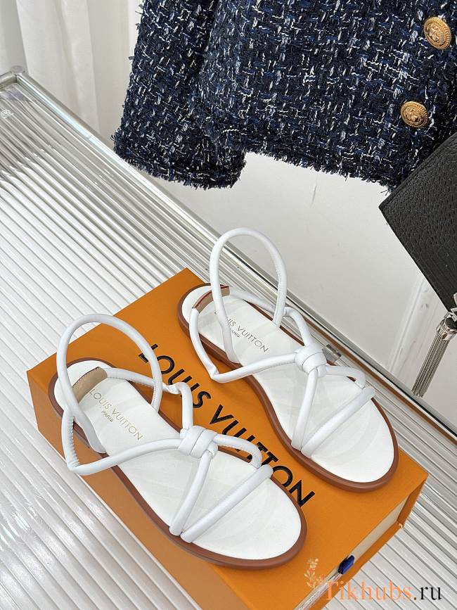 Louis Vuitton LV Rivage White Sandal - 1