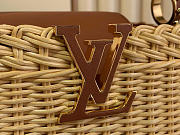 Louis Vuitton LV Mini Capucines Raffia Brown 21x8x14cm - 2