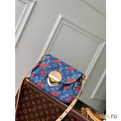 Louis Vuitton LV x TM Sunset Cherry Denim 27x18x3cm - 1