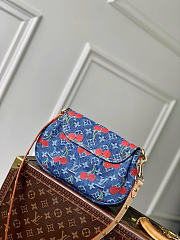 Louis Vuitton LV x TM Sunset Cherry Denim 27x18x3cm - 4