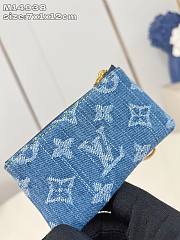 Louis Vuitton LV x TM Key Pouch Blue Cherry 12x7x1.5cm - 3