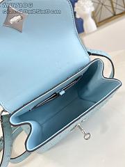 Louis Vuitton LV Rose des Vents Blue Ostrich 19x15x9cm - 6