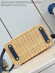 Louis Vuitton LV Capucines BB Raffia Nvay Blue 27x9x18cm - 2
