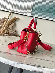 Louis Vuitton LV Mini Red Capucines 21x14x8cm - 6