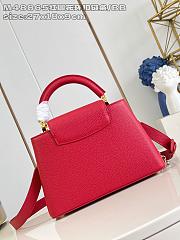 Louis Vuitton LV Red Capucines BB 27x18x9cm - 3