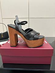 Gucci Women's Platform Sandal Black Heel 13cm - 3