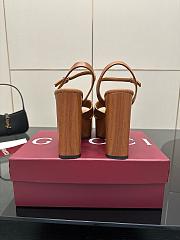 Gucci Women's Platform Sandal Brown Heel 13cm - 5