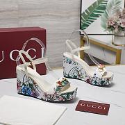 Gucci Horsebit White Heel 10cm - 1