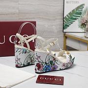 Gucci Horsebit White Heel 10cm - 5