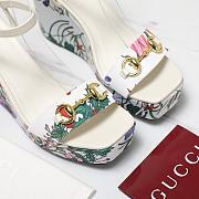 Gucci Horsebit White Heel 10cm - 3