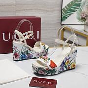 Gucci Horsebit White Heel 10cm - 4