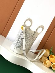 Goyard Beluga PM Goyardin/Canvas White 24x25x10cm - 5