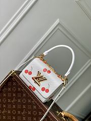 Louis Vuitton LV x TM Twist PM White Cherry 19x7x15cm - 1