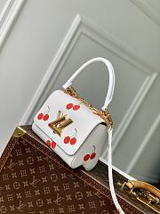 Louis Vuitton LV x TM Twist PM White Cherry 19x7x15cm - 4