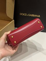 Dolce & Gabbana DG Marlene Frame Tote Bag Red 19x13.5x7cm - 4