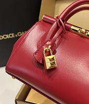 Dolce & Gabbana DG Marlene Frame Tote Bag Red 19x13.5x7cm - 2