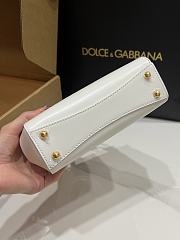 Dolce & Gabbana DG Marlene Frame Tote Bag White 19x13.5x7cm - 4
