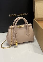 Dolce & Gabbana DG Marlene Frame Tote Bag Pink 19x13.5x7cm - 1