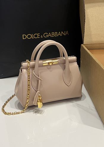 Dolce & Gabbana DG Marlene Frame Tote Bag Pink 19x13.5x7cm