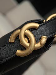 Chanel 25s Hobo Bag Black Lambskin 27x33x10.5cm - 3