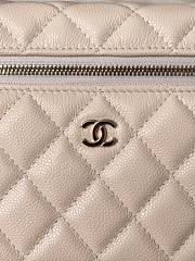 Chanel Top Handle Vanity Case Beige Caviar 17x19.5x5.5cm - 6