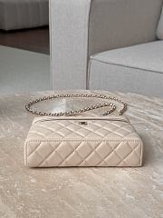 Chanel Top Handle Vanity Case Beige Caviar 17x19.5x5.5cm - 4