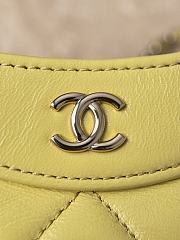 Chanel Nano 31 Bag Leather Yellow 20.5x17.5cm - 5