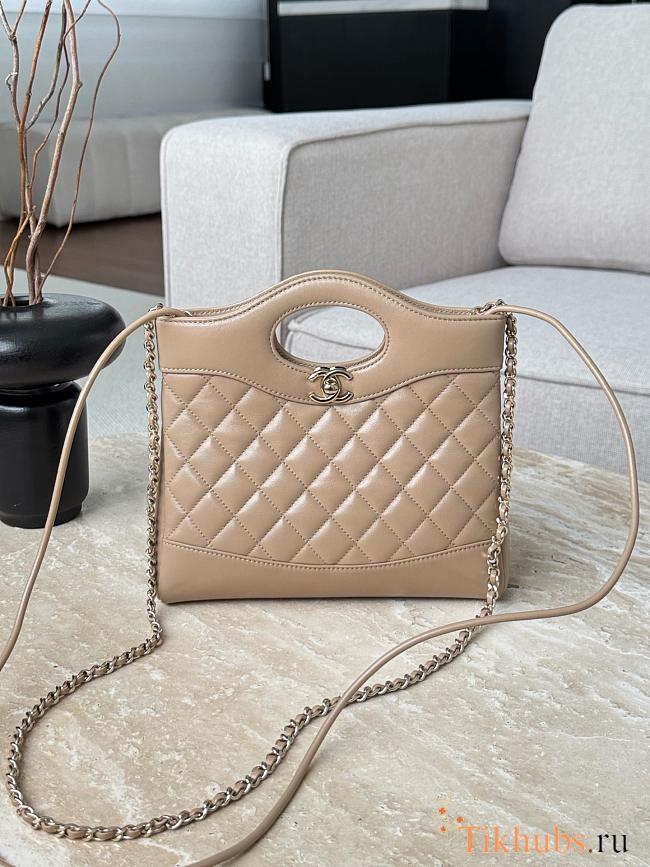 Chanel Mini 31 Bag Beige Leather 23x22x5.5cm - 1