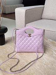 Chanel Mini 31 Bag Light Purple Leather 23x22x5.5cm - 1