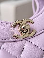 Chanel Mini 31 Bag Light Purple Leather 23x22x5.5cm - 5
