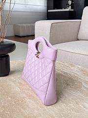 Chanel Mini 31 Bag Light Purple Leather 23x22x5.5cm - 3