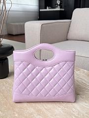 Chanel Mini 31 Bag Light Purple Leather 23x22x5.5cm - 2