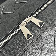 Bottega Veneta Intrecciato Cabin Duffle Black Bag 50x27x24cm - 4