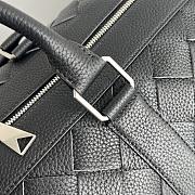 Bottega Veneta Intrecciato Cabin Duffle Black Bag 50x27x24cm - 2