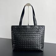 Bottega Veneta Avenue Intrecciato Black Tote Bag 35x44x17cm - 1