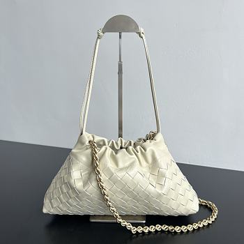 Bottega Veneta LV Dustbag Notte White Bag 33x19x8cm